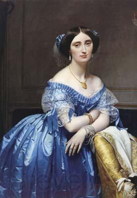 Jean Auguste Dominique Ingres Portrait of Princess Pauline-Eleonore de Broglie (mk04) Spain oil painting art